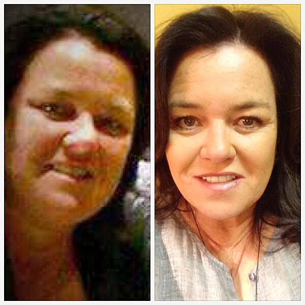 Rosie O'Donnell posted this photo of her weight loss