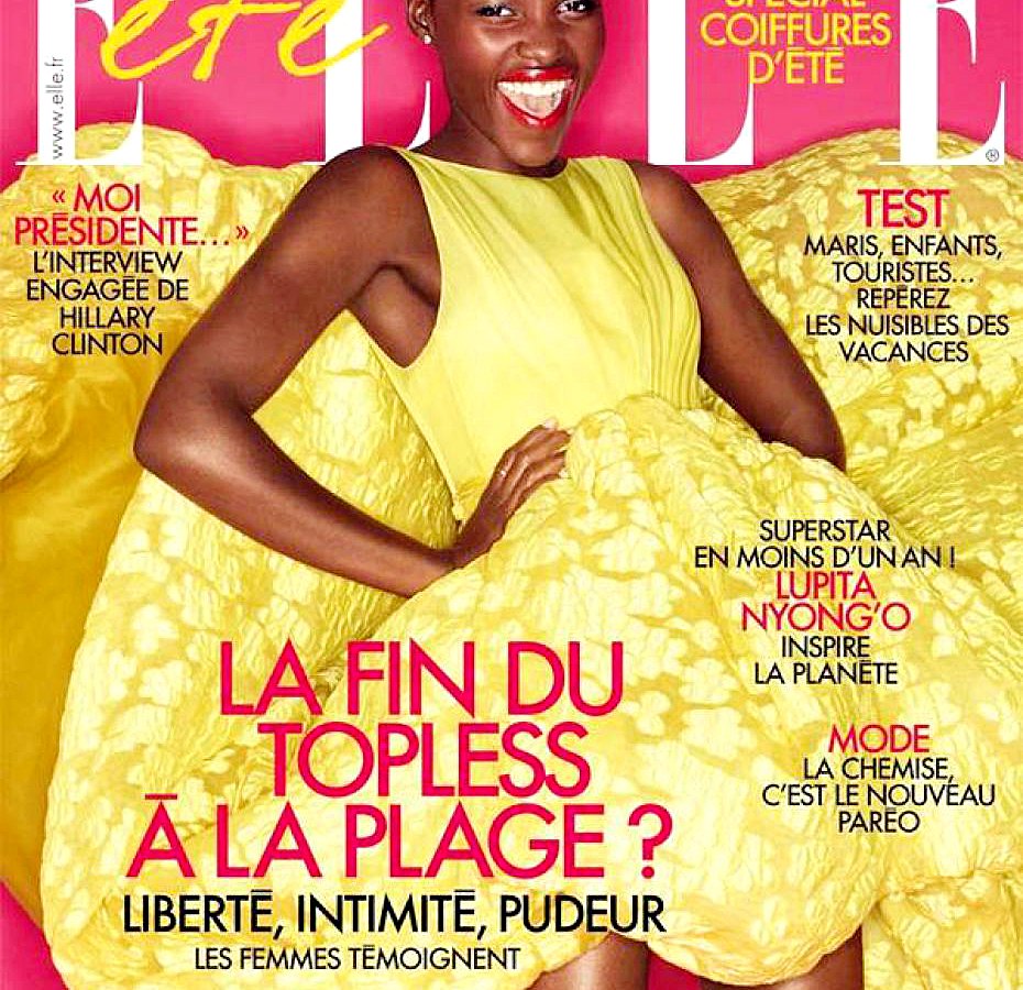Lupita Nyong'o on the cover of ELLE France