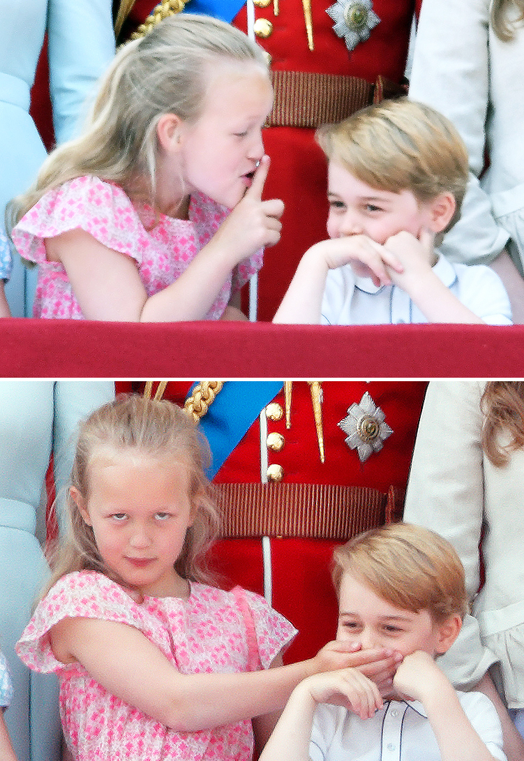 Savannah Phillips Prince George Trooping The Colour 2018