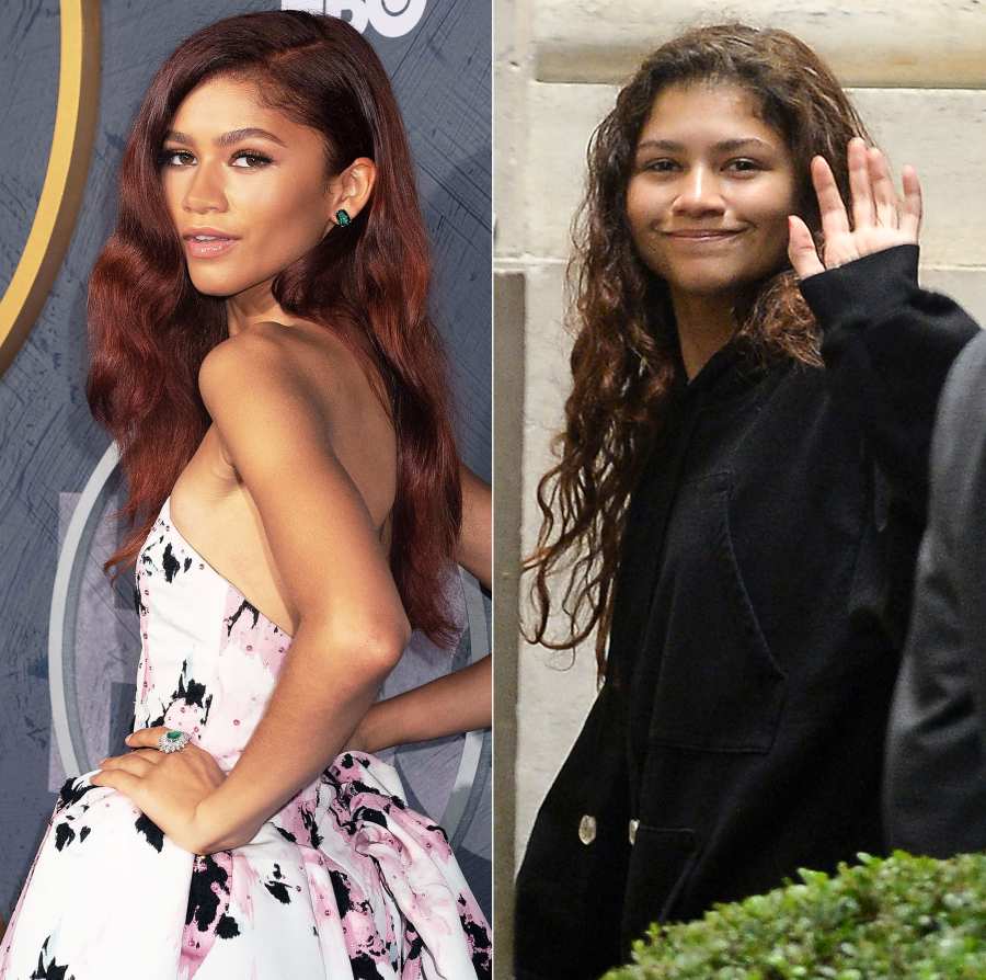 Zendaya Goes Makeup-Free in Rome, Italy Before and After