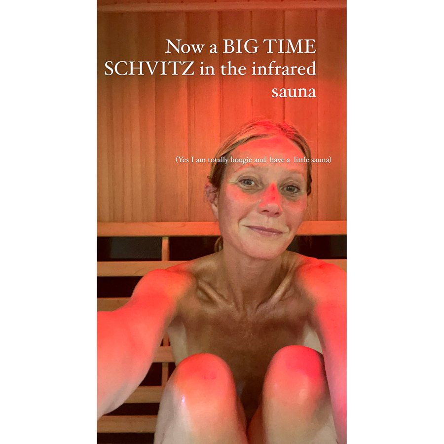 Gwyneth Paltrow Strips Down for a Sauna Treatment: ‘I Am Totally Bougie’