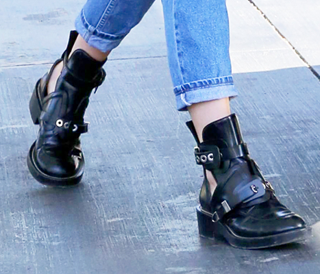 Kendall Jenner Boots Close Up