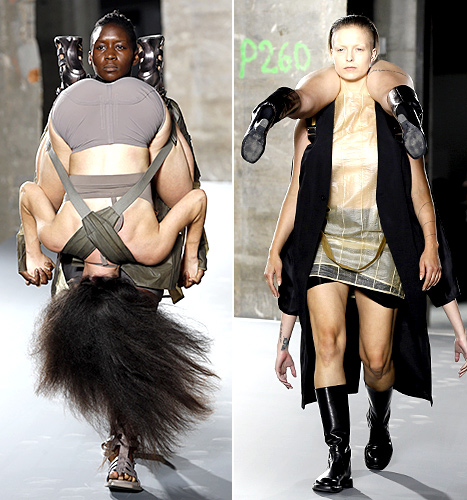 Rick Owens Fashion Show (carrying front)
